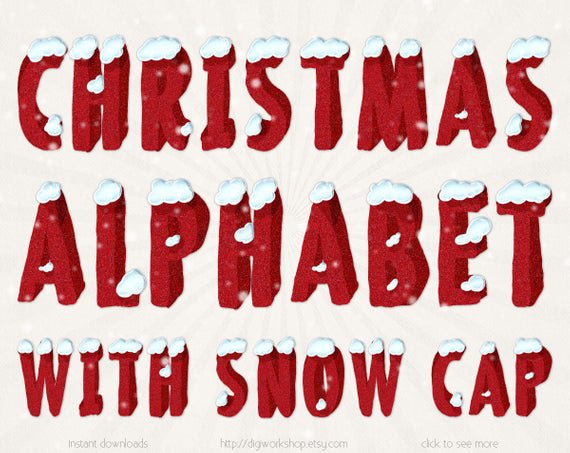 DigiWorkshop_'s tweet photo. #Christmas #Alphabet with #snow cap, clipart clip art "Winter Red Alphabet" digital winter letters, red alpha with glitter textures and snow #scrapbooking #illustration #creative #artwork #clipart #printables #cardmaking #etsy https://t.co/1ZQ3hSWjYi https://t.co/riIzDleCCw
