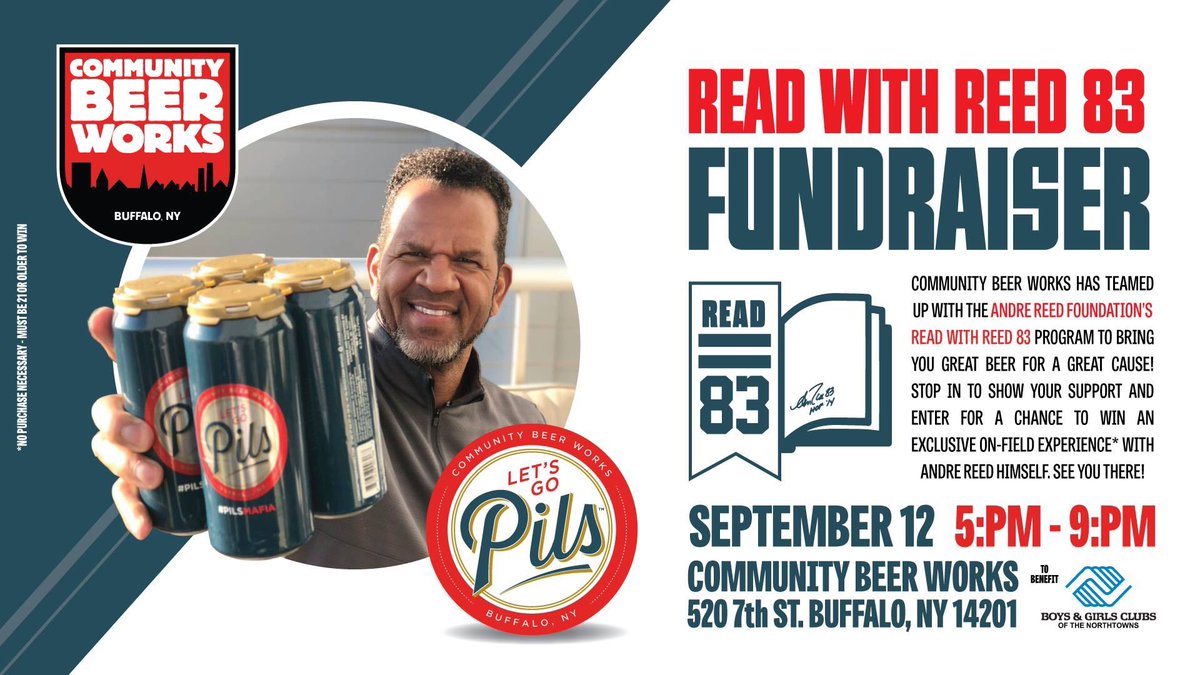 communitybeer's tweet photo. Let’s Go Pils is more than just a clever name, it’s a call to action.  

We’ve teamed up with the @AReedFoundation’s #ReadwithReed83 program to bring you great beer for a great cause! https://t.co/nrl2X0arbH