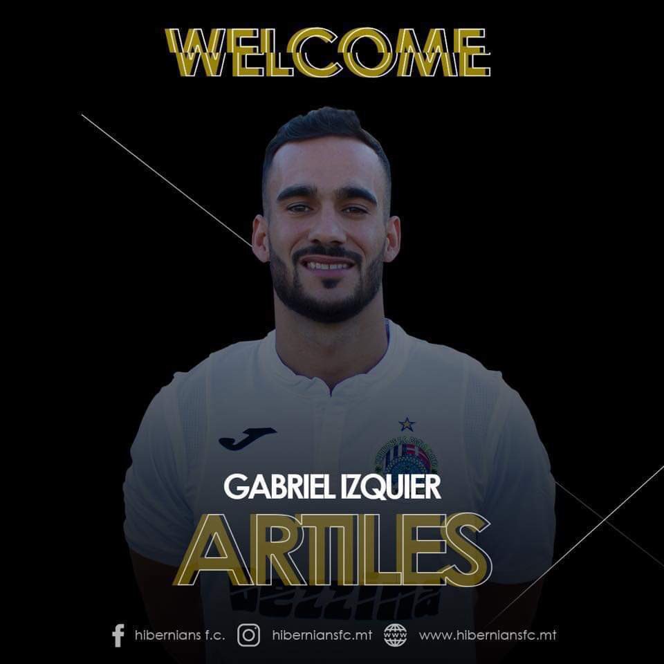 OFICIAL: El Hibernians, de la Premier League maltesa, anuncia el fichaje del lateral canario Gabriel Izquier, libre tras finalizar su contrato con el Teruel, que la pasada campaña jugo en la Segunda División B bit.ly/MDBFichajes