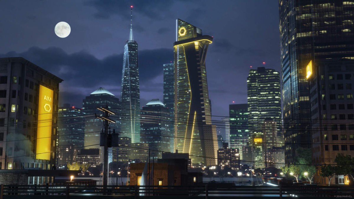 KeyIssuesCast's tweet photo. A full gameplay trailer has been released for the #AvengersProject Look at how much better the characters look, Especially Black Widow. Also, our the "A.I.M Tower” https://t.co/9y4KypZVDa