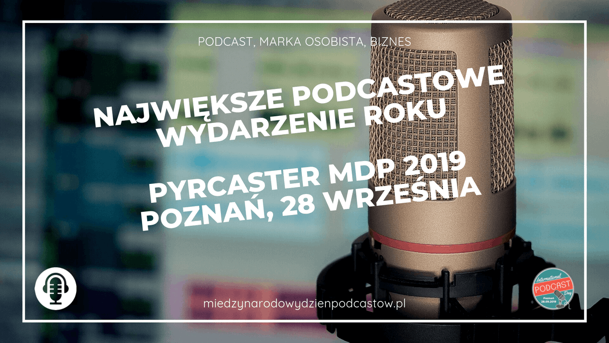 kbieleniewicz's tweet photo. Z okazji Międzynarodowego Dnia Podcastów 28.09.2019 w Poznaniu podcasterzy organizują tradycyjnie KONFERENCJĘ. 
Więcej szczegółów na: https://t.co/gFha0YLlF2
Podcast Tuż przy uchu Katarzyna Bieleniewicz jest patronem medialnym wydarzenia. Kto z Was się wybiera? https://t.co/C1QGMPnfhZ