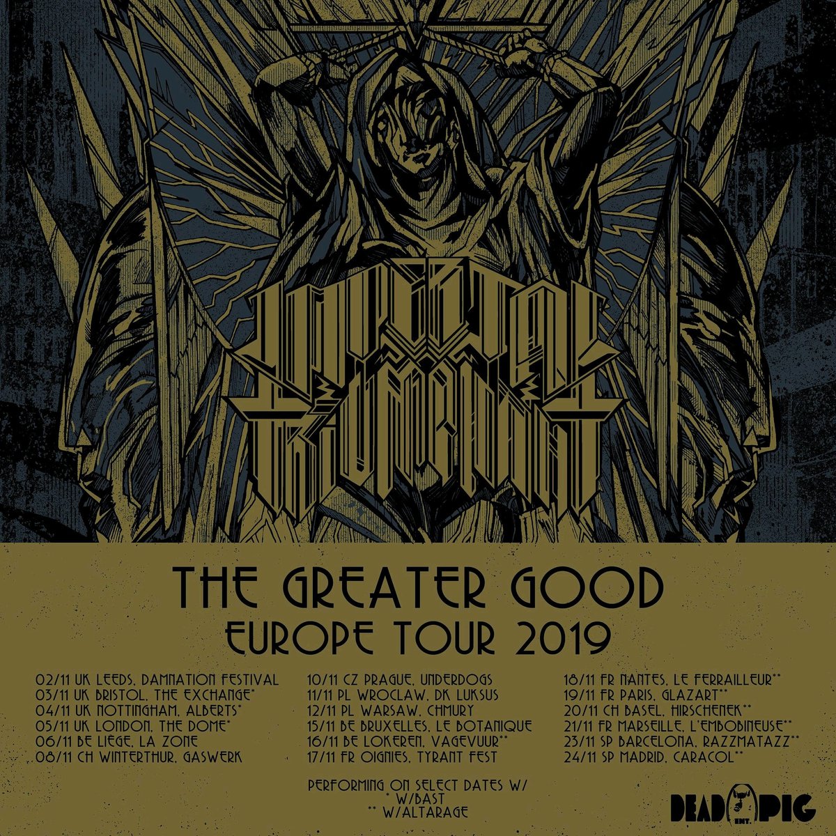 We are proud to announce that we will welcome Imperial Triumphant on November! 
Info : facebook.com/events/2358858…

#BlackMetal #MetalMusic #Metal #Metalhead #Gig #Concert #Belgium #Culture #Musique #Playing #EuropeanTour #NewYork #Booking #Flyers #Announcement #Event #Liege