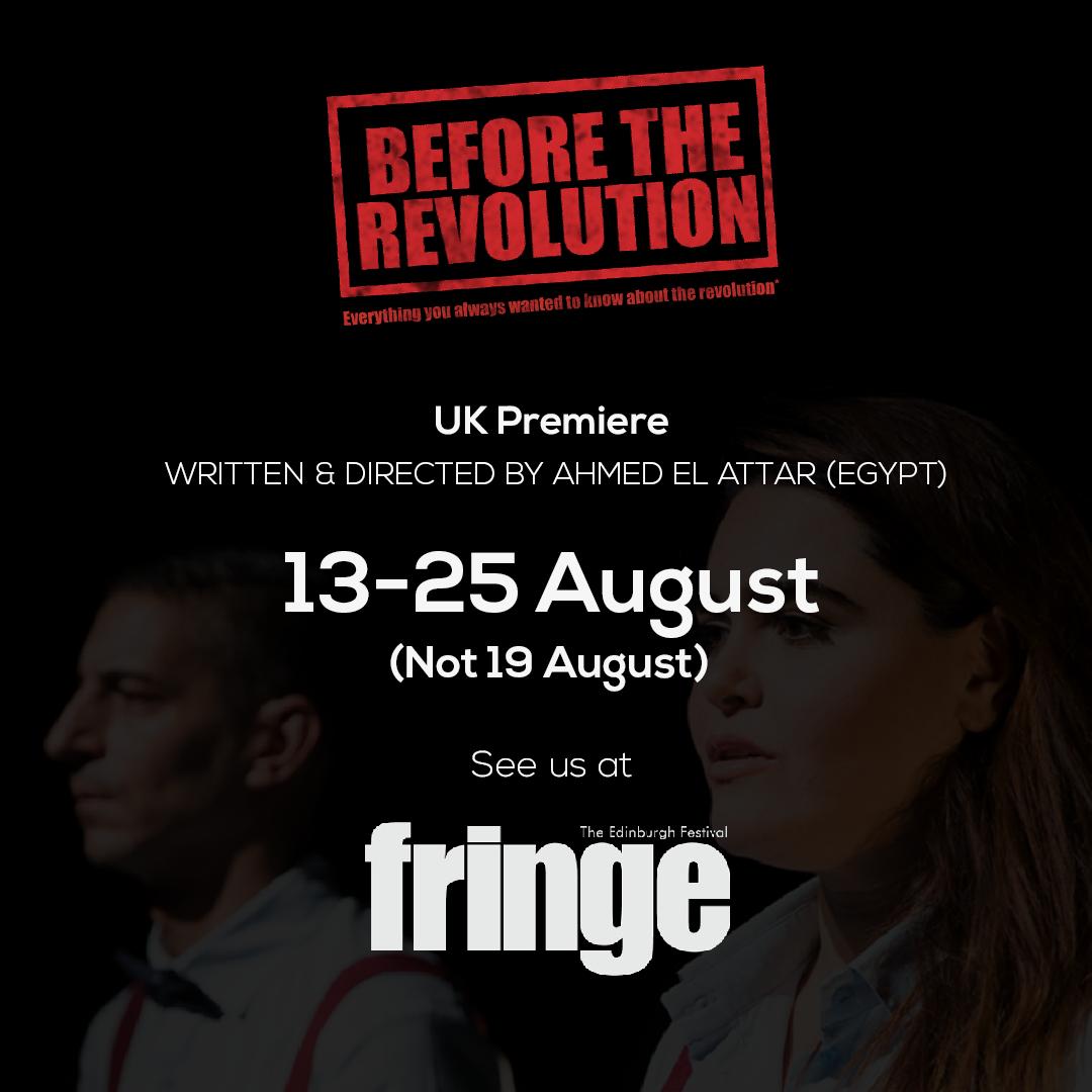 ArabArtsFocus's tweet photo. "That’s a work that deserves an Edinburgh showing." @TheScotsman
★★★★
Read more: https://t.co/x9ULsapMoF
Catch Before the Revolution tonight till the 25th at  @Summerhallery at 9:50PM.
🎟️: https://t.co/puMgjT0h5T 
#MakeYourFringe #SHfest19 https://t.co/HsOOpK3DQt