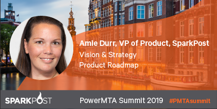 Join us for the 2019 #PMTASummit to hear <a href="/SparkPost/">SparkPost</a>’s VP of Product, @AmieDurr, review the company’s product roadmap. Learn more here: sparkpo.st/h4nm7