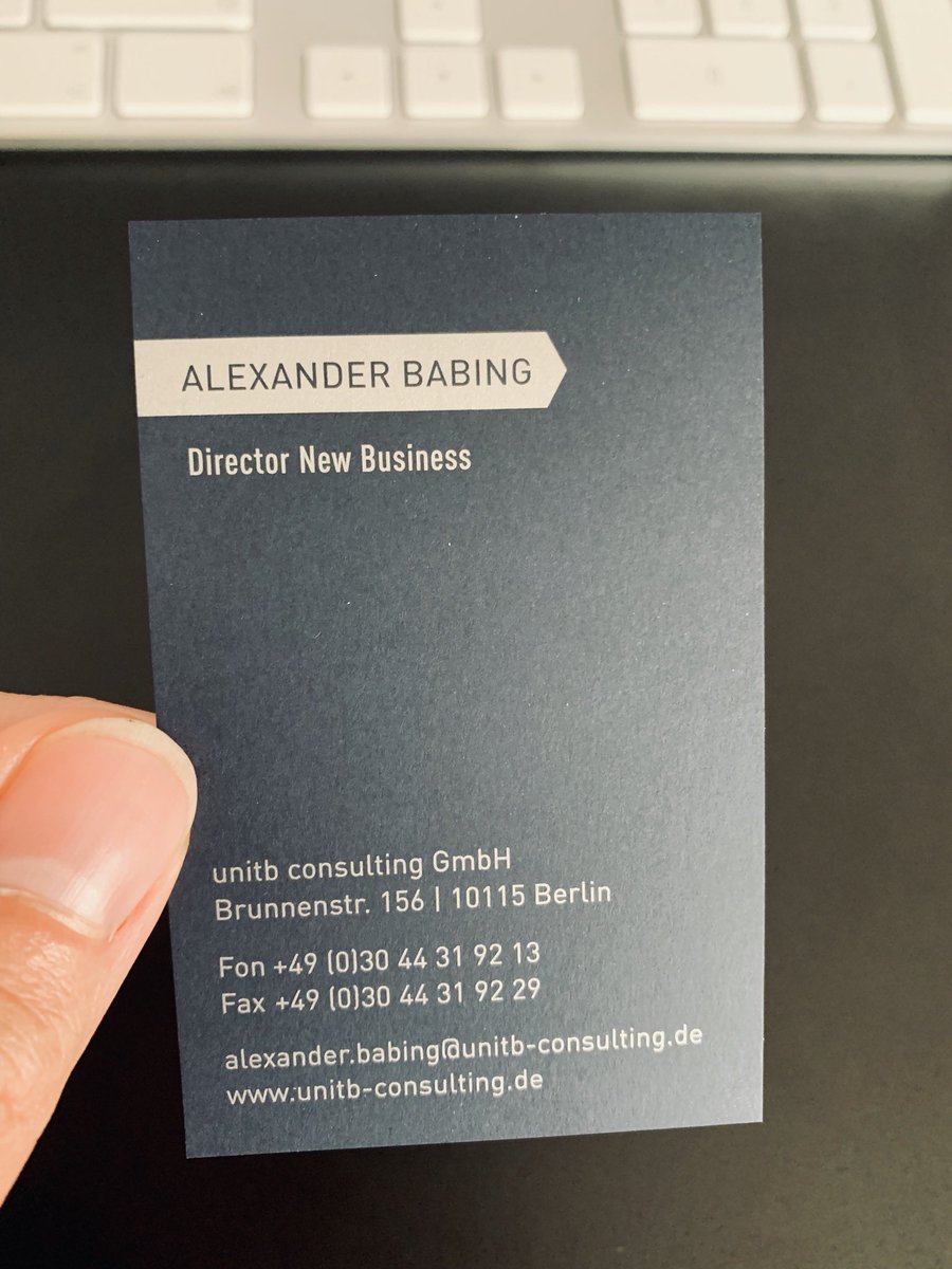AlexanderBabing's tweet image. Mal ganz ehrlich: freut ihr euch auch immer noch so, wenn ihr neue Visitenkarten bekommt? #papierlebt #unitb #DigitaleBegeisterung