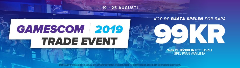 Ni vet vår bokningskampanj där vi lämnar 50% rabatt vid inbyte av ett spel? Under #Gamescom och till den 25 augusti så maxar vi erbjudandet så ni bara betalar 99 kronor för spelet ni förhandsbokar! 🔥
ℹ️ gamestop.se/gamescom