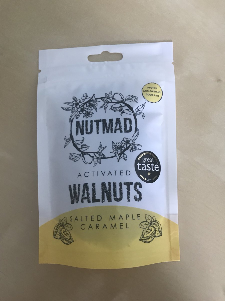 The Great Taste labels arrived! The Nutmad Activated Walnuts Salted maple caramel are officially simply delicious😋. #greattasteaward #nuts