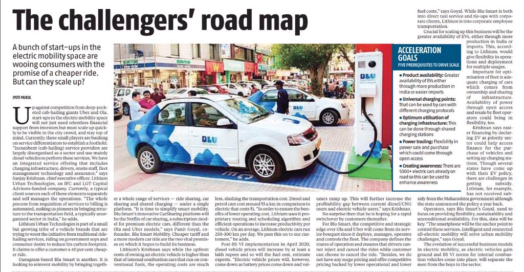 Blu Smart™ is redefining smart urban mobility – with its all electric ecosystem of ridesharing, carsharing and shared charging. Blu Smart™ is leading a new movement in mobility – helping people move smarter.  <a href="/PMOIndia/">PMO India</a> <a href="/nitin_gadkari/">Nitin Gadkari</a> <a href="/narendramodi/">Narendra Modi</a>