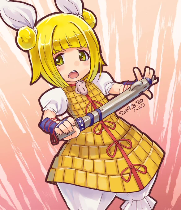 今日は埴輪の日ということで東方鬼形獣から杖刀偶磨弓ちゃんですー 