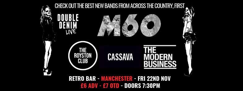 CASSAVA (@cassavabandlive) on Twitter photo Manchester! We are coming for you! We play <a href="/ManchesterRetro/">Retro Manchester</a> for our friends at <a href="/DoubleDenimLive/">Double Denim Live</a> Friday, 22nd November. Tickets £6, see you down there! X Manchester! We are coming for you! We play <a href="/ManchesterRetro/">Retro Manchester</a> for our friends at <a href="/DoubleDenimLive/">Double Denim Live</a> Friday, 22nd November. Tickets £6, see you down there! X