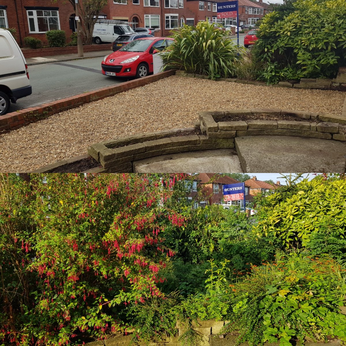 GJonesAstroTurf's tweet photo. Huge transformation at our latest job, overgrown garden dug out, weed membrane then layed followed by 3 tone of golden gravel 🔥 https://t.co/XkGrWNkOyl