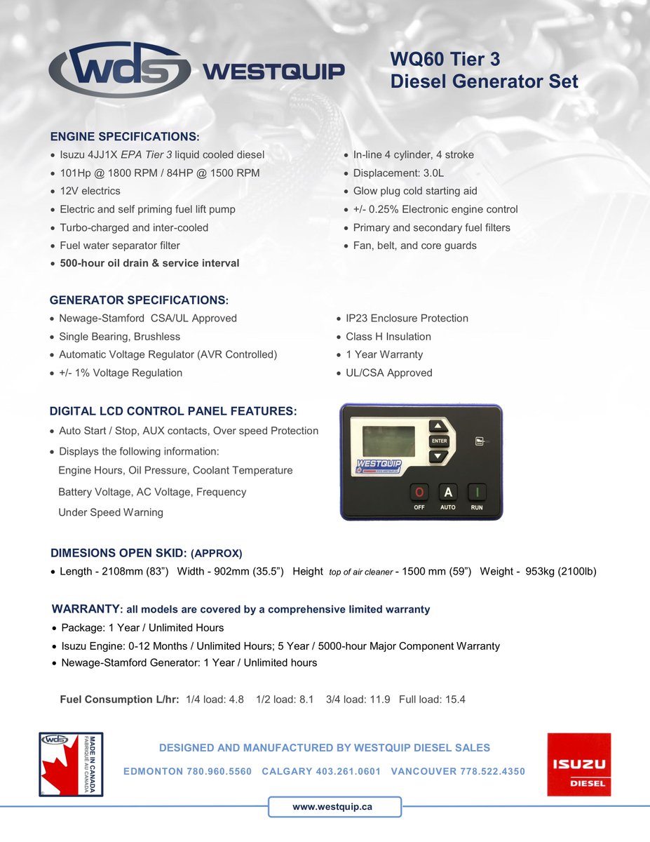 DynaGenTech's tweet photo. We're #makinglifeeasier for Westquip’s oil &amp; gas customers with accurate diagnostics and engine protections! >>> https://t.co/O8iOCO0tNs https://t.co/hT6jb8CrZM