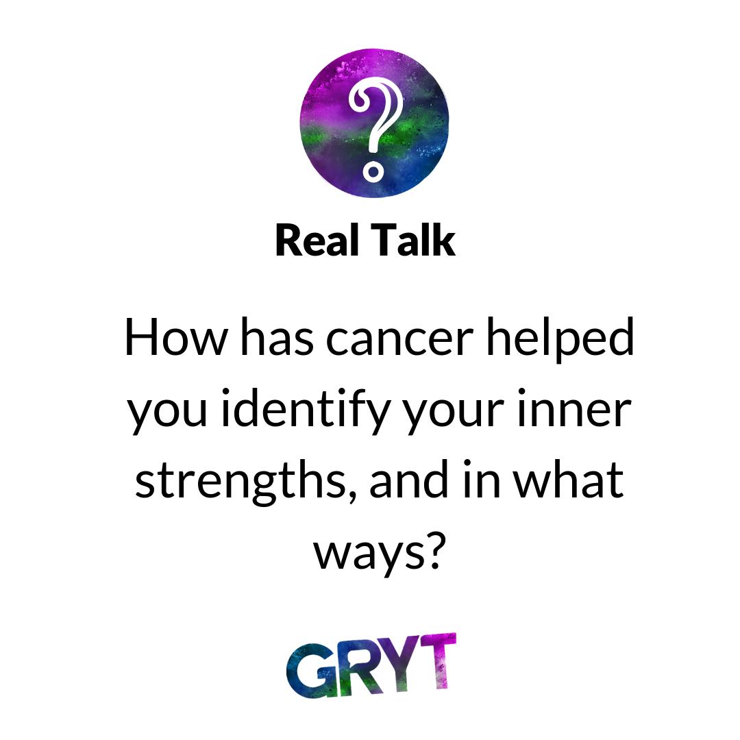 grythealth's tweet photo. Cancer effects everyone differently. Take a moment to be honest with each other and yourself about this real talk questions. 

How has cancer helped you identify your inner strengths, and in what ways?

#realtalk #bigtalk #truth #cancersurvivor #question #writer #cancersurvivor https://t.co/PfalMIwdhv