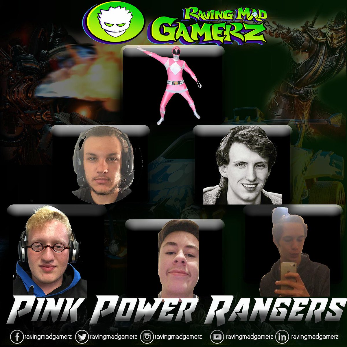 TerroRaze's tweet photo. And making it 14/14 teams to participate in the #CODZA Tournament this weekend, we have #PinkPowerrangers
The PowerRaingers representing this team, are :
@Cyberox_ @ADRlAAN @LEGlTZ @Vice__Rogue @Ido_as_I_please
And only 4 days to go to #MadX 2019!!!!!! https://t.co/F0nDf2P70j