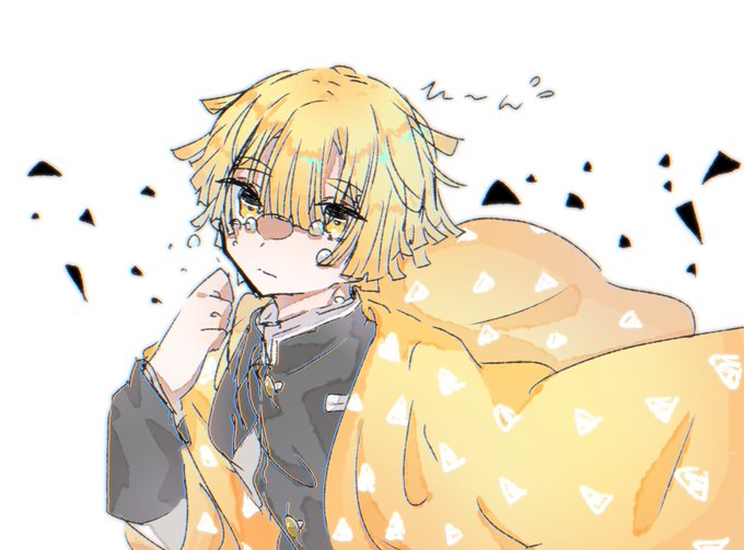 📌雅猫📌さんがTwitterに投稿した我妻善逸(鬼滅の刃)のイラスト。