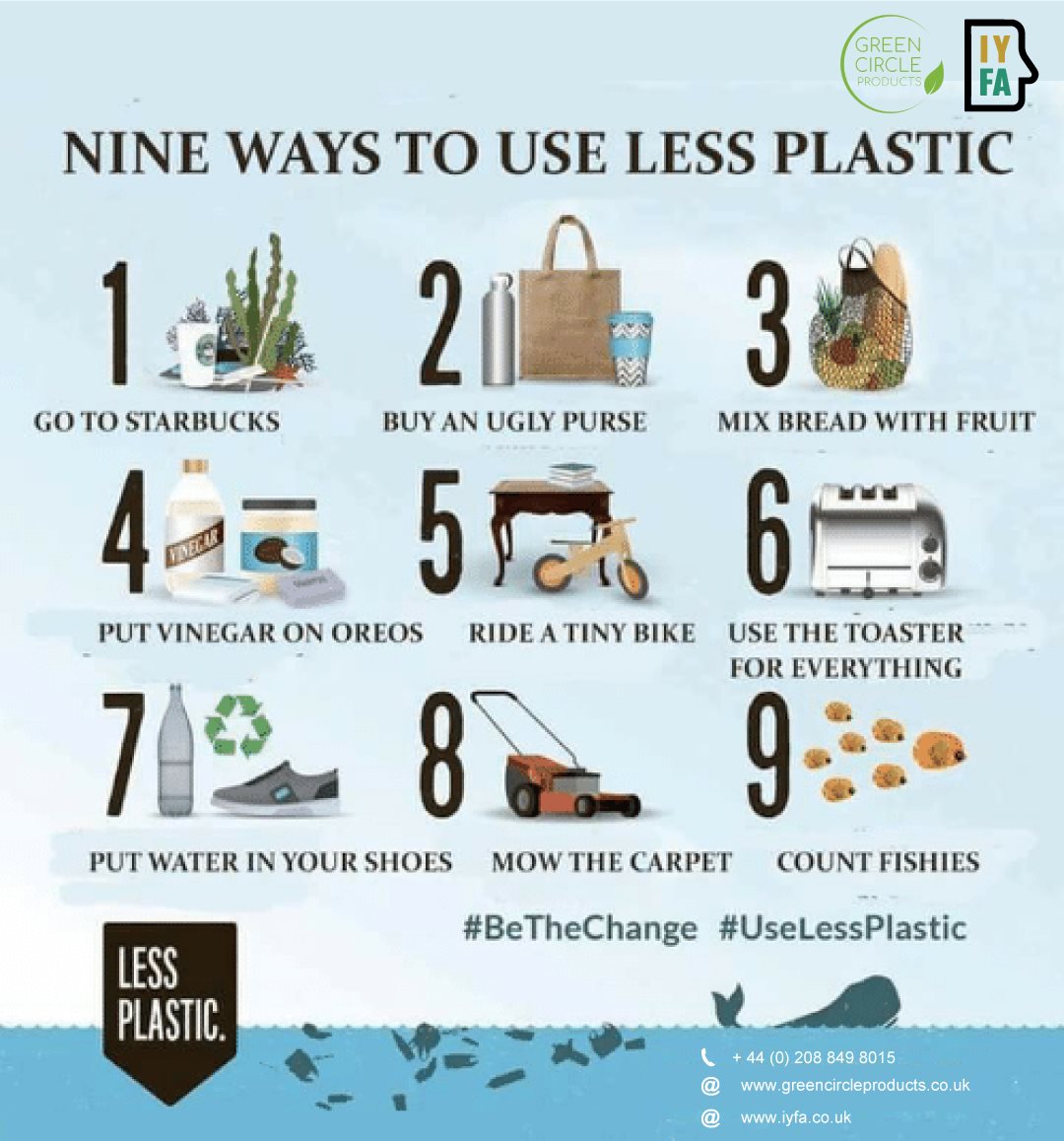 iYFALondon's tweet photo. Enough Plastic Is Thrown Away Each Year To Circle The Earth Four Times. Try to use these tips to mitigate your daily plastic use.
#SaveThePlanet
#PlasticFreeWemble #PlasticFree #SayNoPlasticUse #TuesdayThoughts #charitytuesday #TuesdayMotivation https://t.co/0n9SeGiUnV