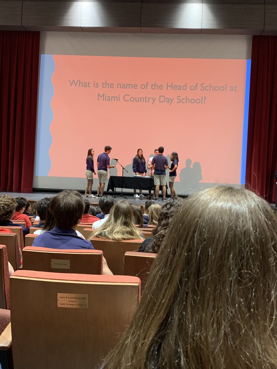 MariandlH's tweet photo. Spirited assembly must include an inter- class trivia competition @CDUpperSchool @OfficialMCDS https://t.co/5bWBseV9hM