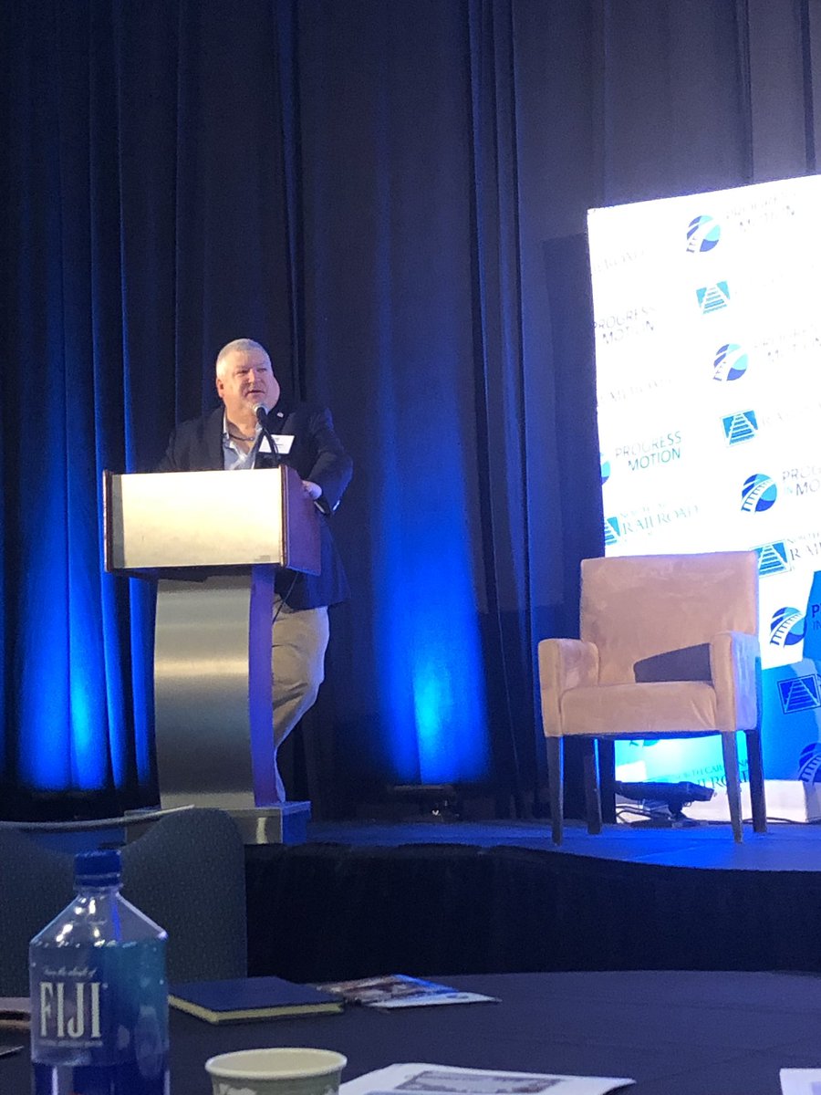 VoteButchLawter's tweet photo. Tony Hatch discussing #RailsAtTheCrossroads #ProgressInMotion2019 @NCRailroad #JoCoBoC #GrowWithJoCo @JoCoEconomicDev https://t.co/7T0u39H3NM