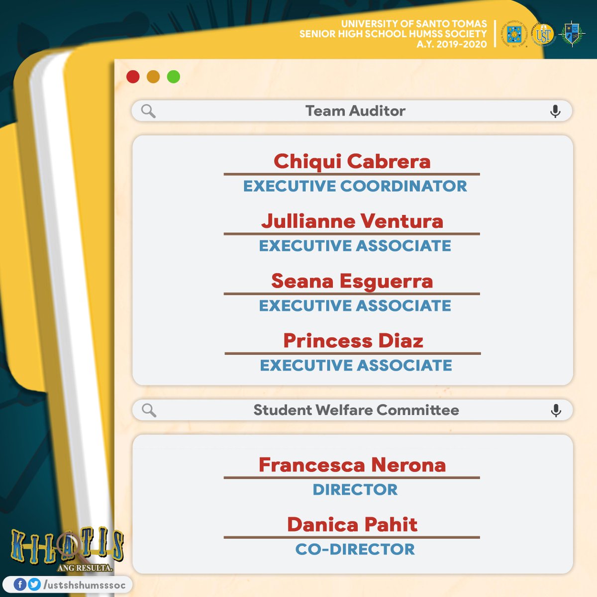 ustshshumsssoc's tweet photo. #TeamTreasurer #TeamAuditor Results

(4/5) https://t.co/GC5h1el2SS