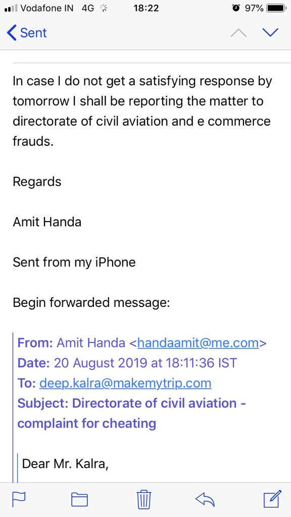 handaamit11's tweet photo. @makemytripcare Cheaters.... Fraudsters.... #MoCA_Gol #makemytrip @deepkalra https://t.co/Uo1yGuRKcJ