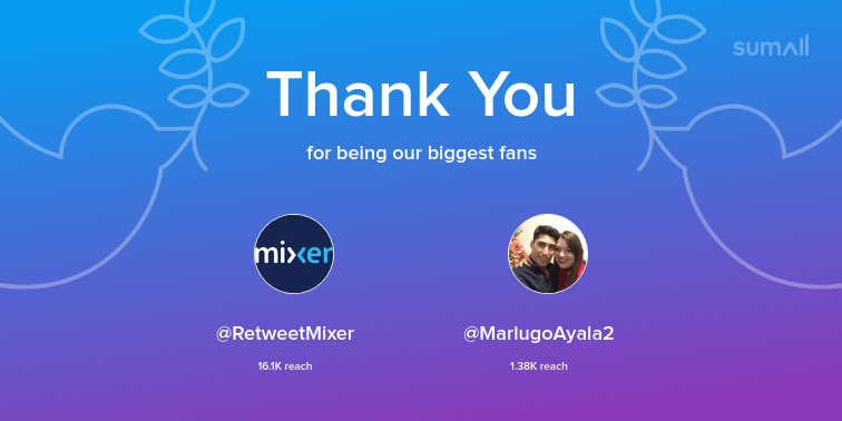 IDabNationI's tweet photo. Our biggest fans this week: RetweetMixer, MarlugoAyala2. Thank you! via https://t.co/XoDj8fmjQV https://t.co/WeBVf9Eotb
