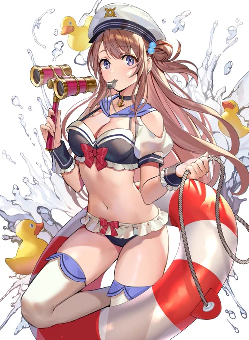 セーラー風水着可愛いなという絵 