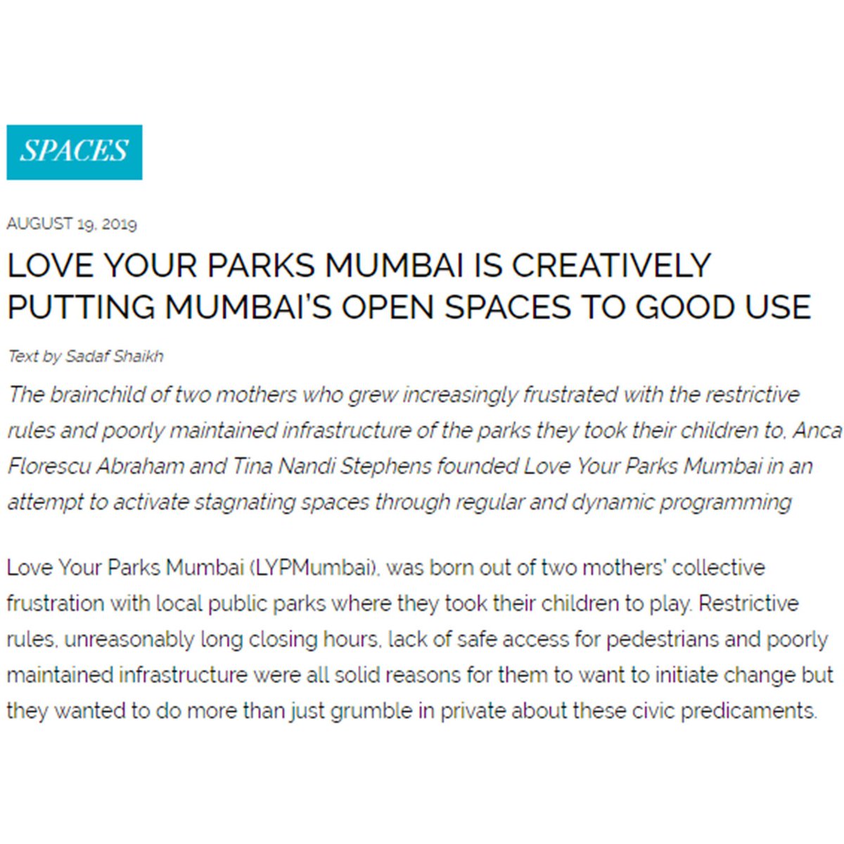 mahimbeach's tweet photo. Kudos to our fellow green crusaders, the awesome folks at @lypmumbai - Anca Florescu Abraham and @TinaNandi13, for bringing our parks to life and thank you for the thoughtful mention!
https://t.co/alpcOwvPWF
#MahimBeachCleanUp #iChooseToClean #fortheocean #DoYourBit https://t.co/kkoVGWDezJ