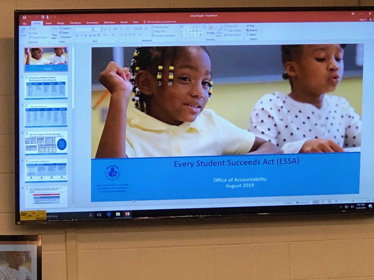 Digging into ESSA and Accountability Status with schools today