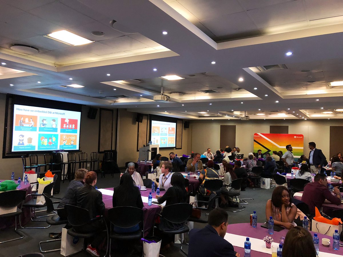 MicrosoftSA's tweet photo. Discussions now taking place during a quick break. #DiversityandInclusion #GleamSA https://t.co/8LMiBNQHCg