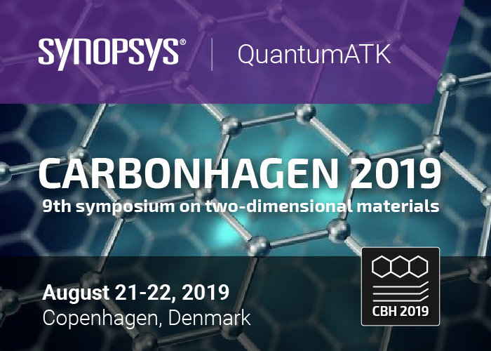 QuantumATK's tweet photo. Synopsys QuantumATK is proudly sponsoring and exhibiting at the #Carbonhagen symposium on #2D two-dimensional #materials. It is organized by @uni_copenhagen and @DTUtweet . Meet us tomorrow and Thursday and learn how to use #QuantumATK software to simulate 2D materials. https://t.co/SgPqd80vZH