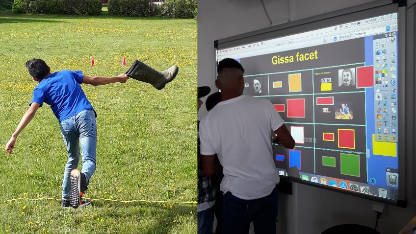 Första skoldagen för åk 9 på Brage. Grymmaste mentorsgruppen i högform. Aktiviteter ute och  inne. #solskol #högstadietbrage #roligtiskolan #SverigesBästaSkolkommun