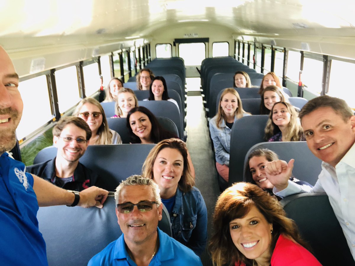 Great first day of school bus ride with our new Lamphere teachers!  #wearelamphere