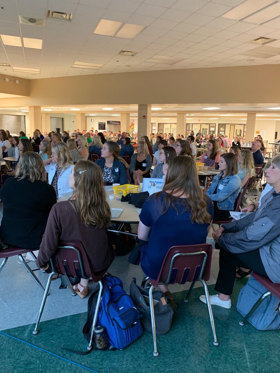 BrendaWichmann's tweet photo. So exciting! Welcoming 170 new teachers to the awesome RPS team. We are glad you chose us. #rpsleads https://t.co/2bkTfodRrk