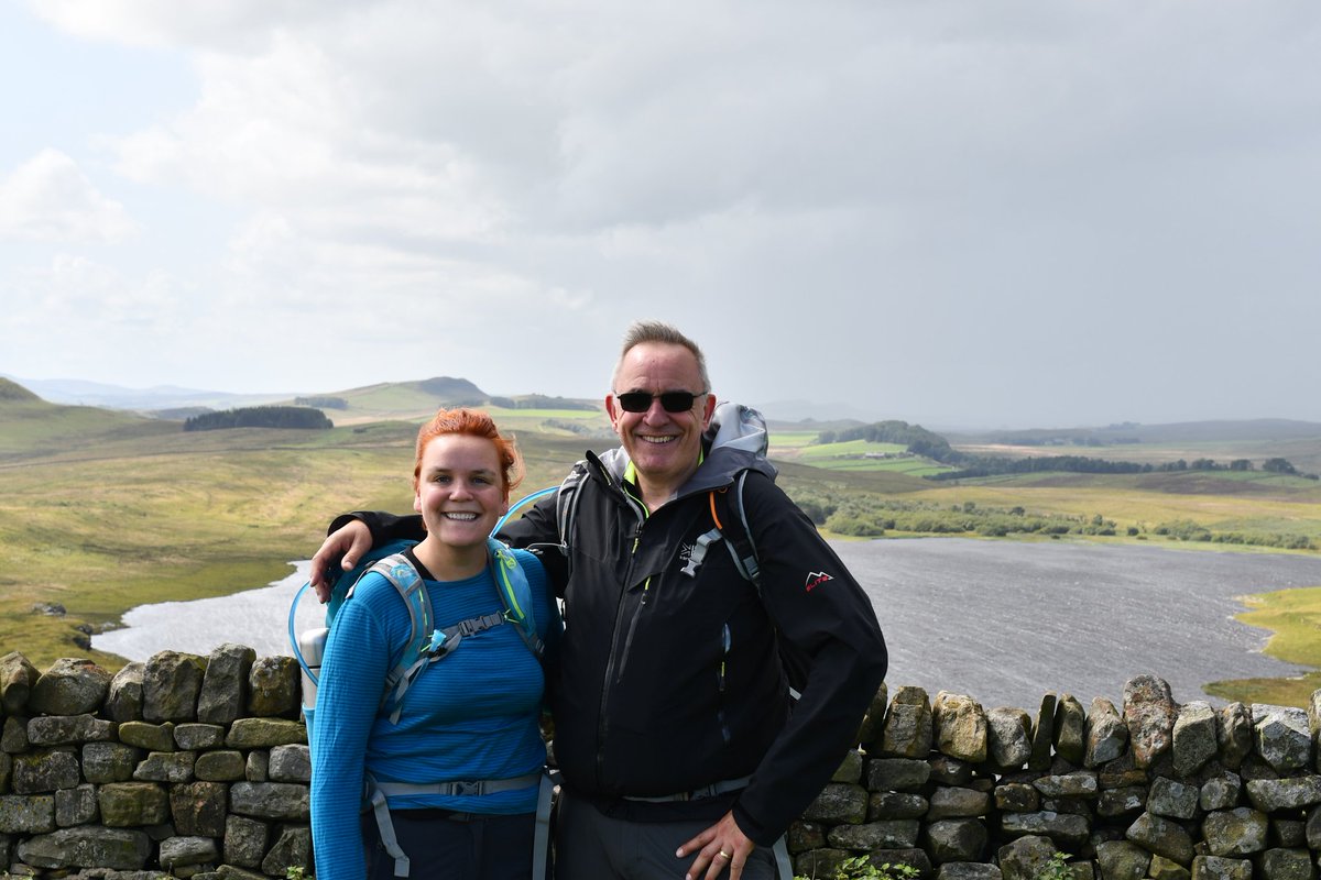 DavidINewman's tweet photo. Great few days walking, laughing and getting rained on with my daughter Chloe along #HadriansWall https://t.co/da5NMcE8Gi