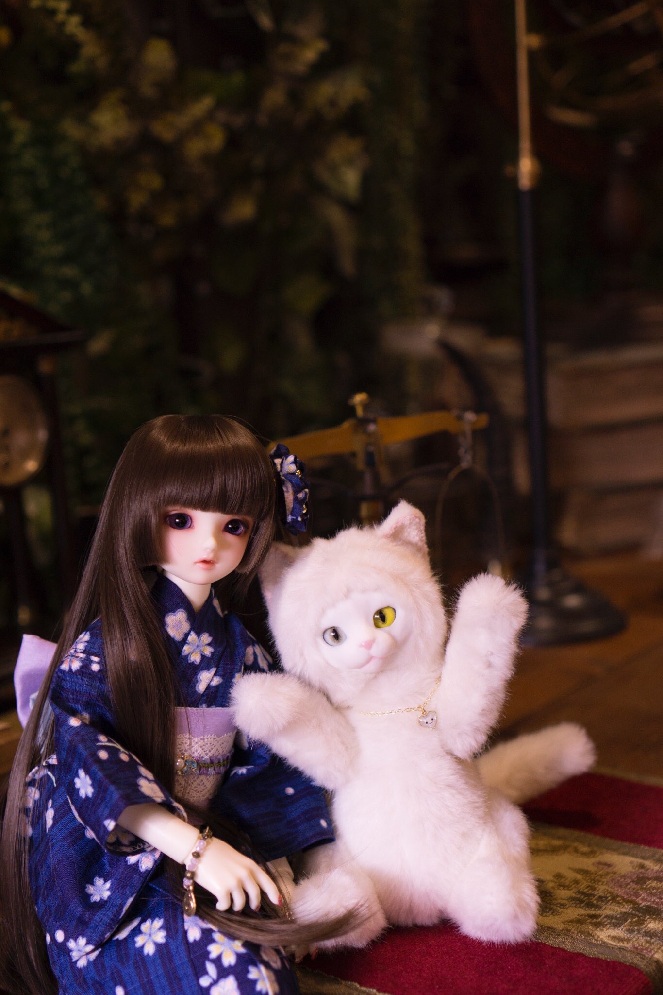 アトリエPEENATS　テディベア作家　猫ぬいぐるみ　ネコ　30㎝ アトリエPEENATSテディベア作家猫ぬいぐるみネコ30㎝