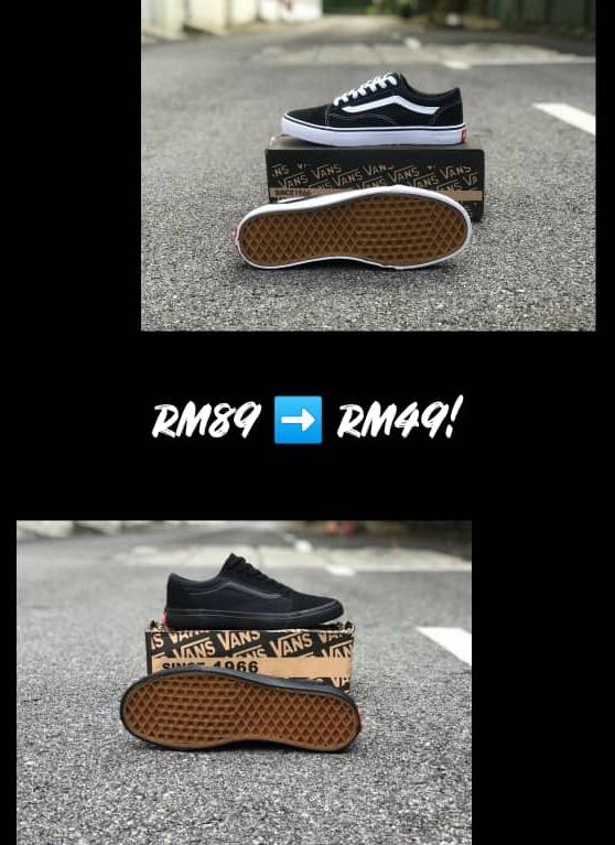 AnasZahib's tweet photo. LAWAKN KASUT NI GUYS💢
TP LAWA LG KALO KORANG PKAI🔥
👟 VANS OLDSKOOL BLACK WHITE 
AND BLACK
promosi 🔥

💲rm75sm-rm80ss
👞 Size:36-44

Harga dah termasuk postage https://t.co/1qDcKwikib