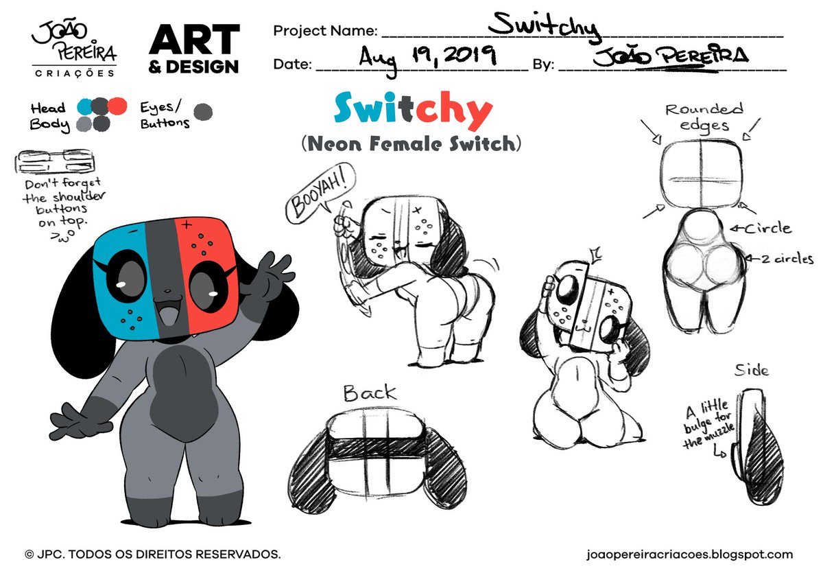 JP_Criacoes's tweet photo. Character design do Switch e Switchy. :3
#Switchy #Nintendo #NintendoSwitch @EliseMeggie @ThatBunnyKid https://t.co/8svByxnt8x