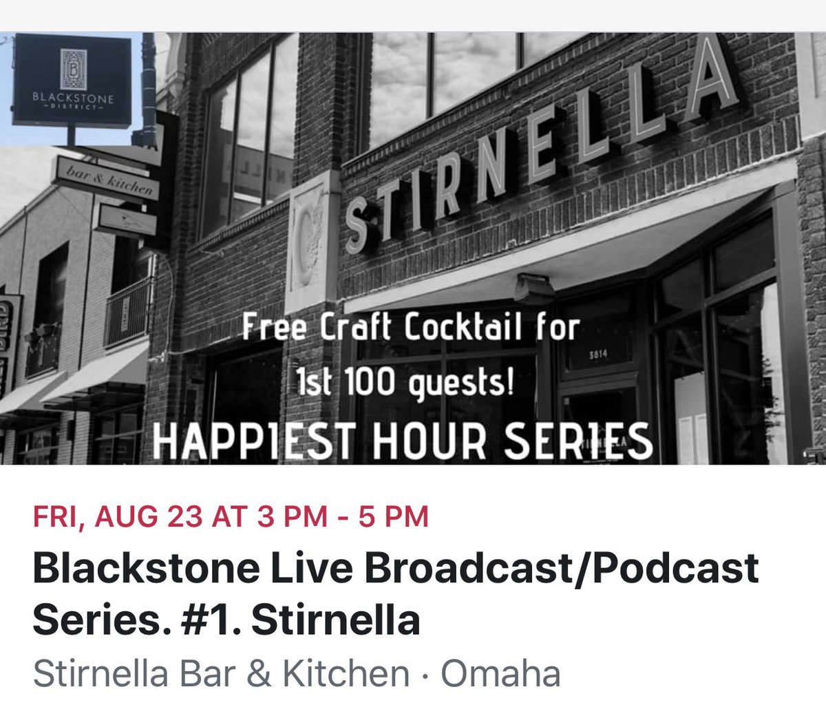 cmcarper's tweet photo. This Friday is our first of four Blackstone Happiest of Happy Hour with Jay Miralles on The Connection podcast. https://t.co/5Cd5kz3tGf