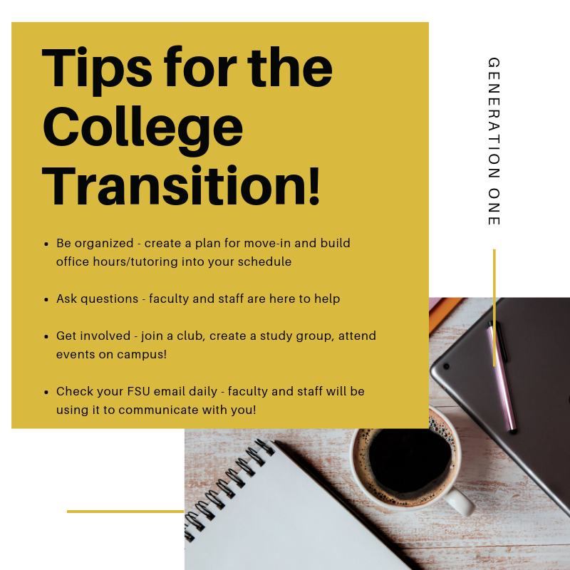 Only two weeks until the semester starts! 📚🖥️📝Here are some tips for a successful transition to college!