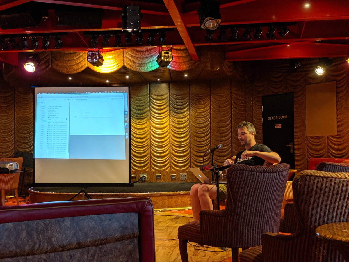 joel__lord's tweet image. Impressive demo of @Cypress_io by @bahmutov. Testing almost looks fun! 
#CoderCruise
