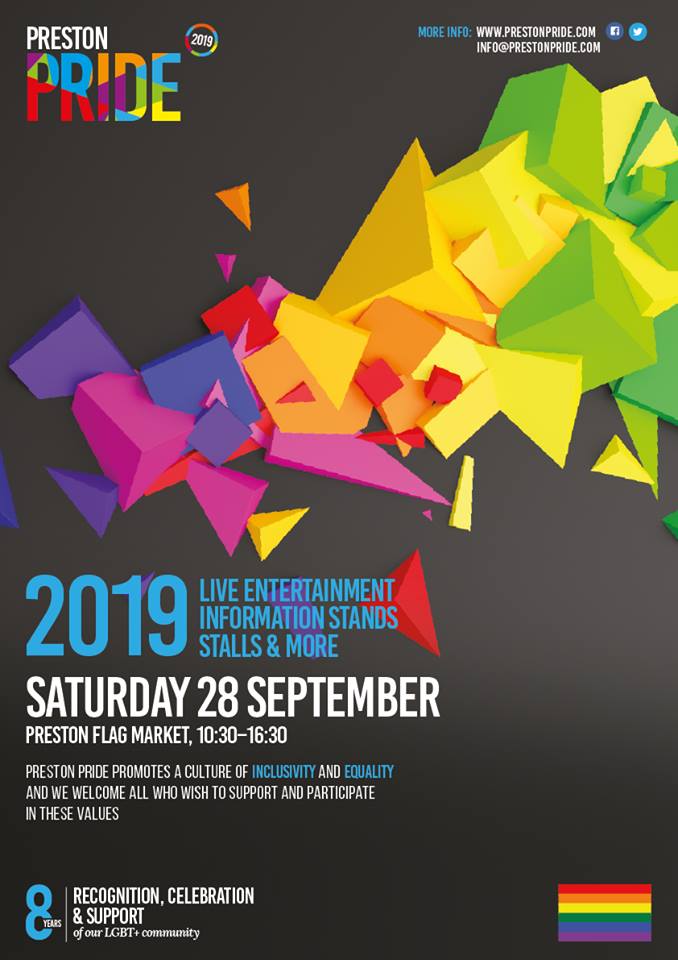 WeAreLSCFT's tweet photo. We're really happy to be supporting #PrestonPride this year, celebrating the diversity of our patients and staff! If you want to get involved then contact @JoHarrison321 or @EmmaFAllen1 - see you @ Preston Flag Market on 28 September! #LGBT #Pride #LCFTppl #Equality #Diversity https://t.co/r4KUhWR8il