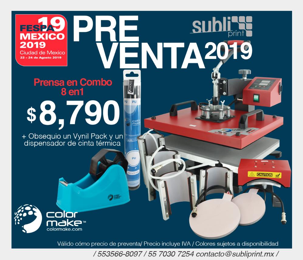 SubliPrintMx's tweet image. 🤩 PRE VENTA FESPA 2019 

&amp;gt; Prensa en Combo 8en1
&amp;gt; TE OBSEQUIAMOS un Vynil Pack y un Dispensador de Cinta Térmica.

&amp;gt; $ 8,790

#expo #diseño #Fespa2019 #Prensa8en1 

Web &amp;gt;&amp;gt; subliprint.mx ¡contáctanos! 📱 553566-8097 📞 55 7030 7254

subliprint.ventas@gmail.com