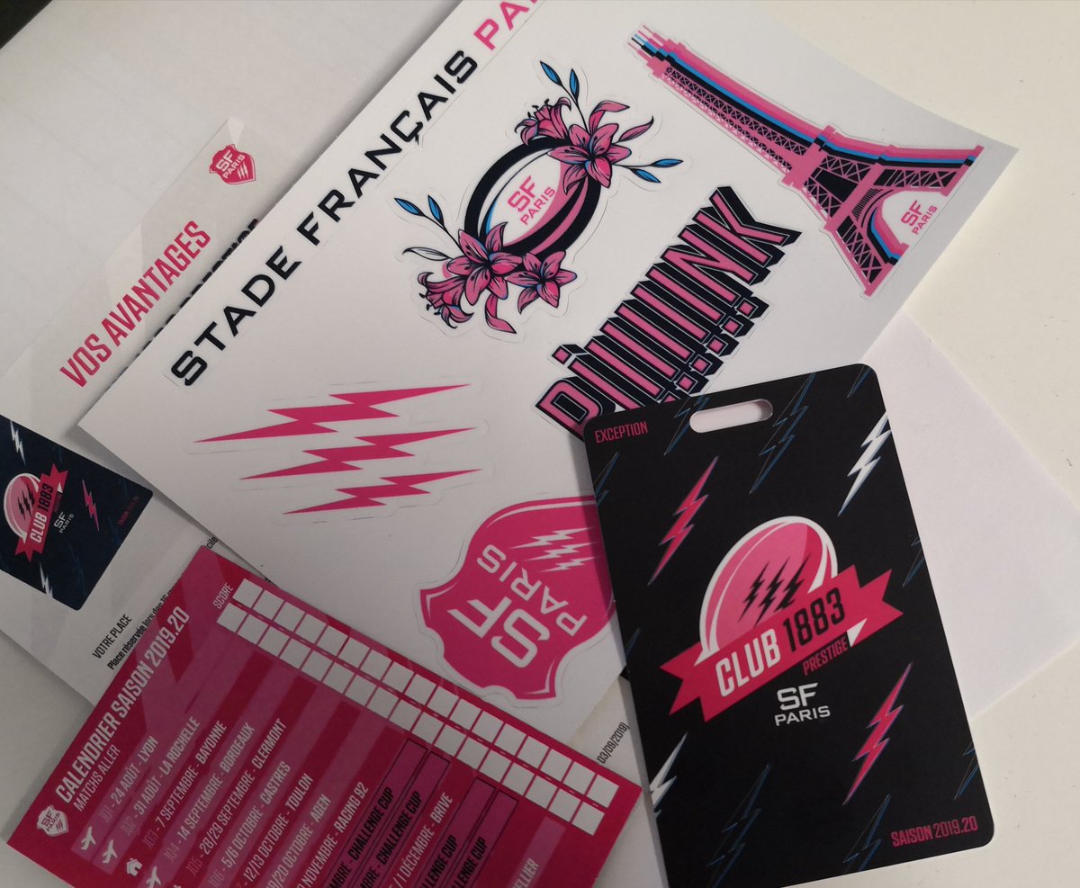 FournierMathil2's tweet photo. 😁 Il est là 😍 #StadeFrançais #RugbyTime #PinkIsEverywhere #PinkLady #NewSeason #WeekEndTranspi #MonPrecieux #MyPrecious #Club1883 #Prestige #FullAccess https://t.co/WxCfadGxhg