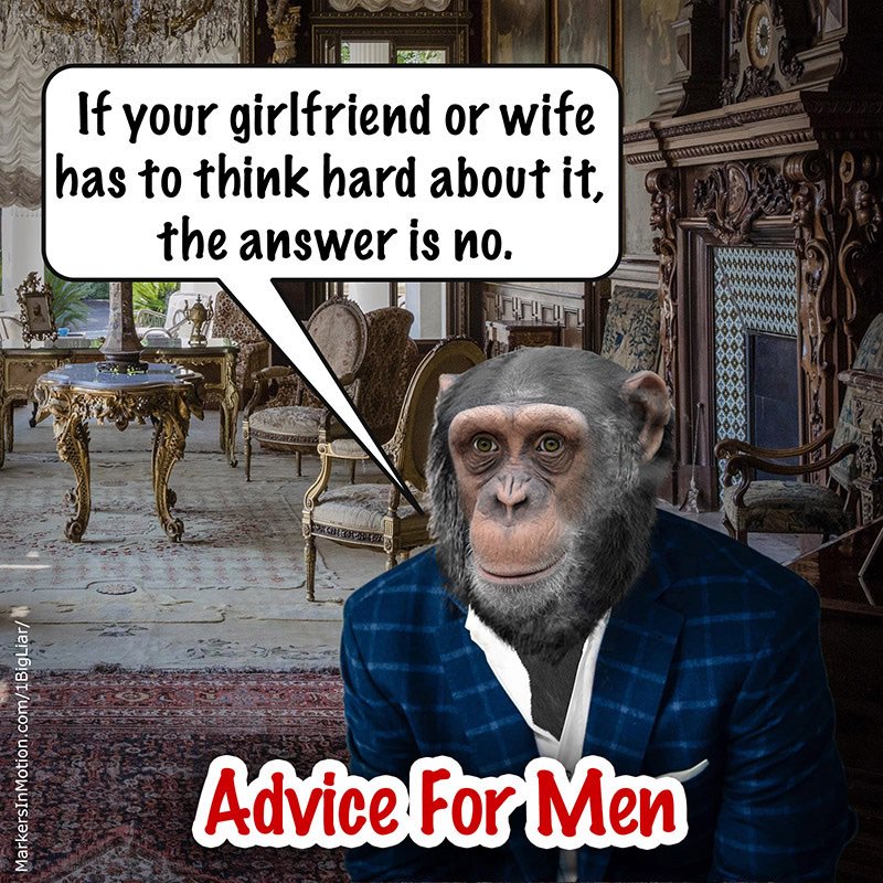 1BigLiar's tweet photo. Advice for Men: If your girlfriend or wife
has to think hard about it, the answer is no. #BadPlacesForAFirstDate? Any where she has to think about it. #WebComic https://t.co/nhDMA3tRqc