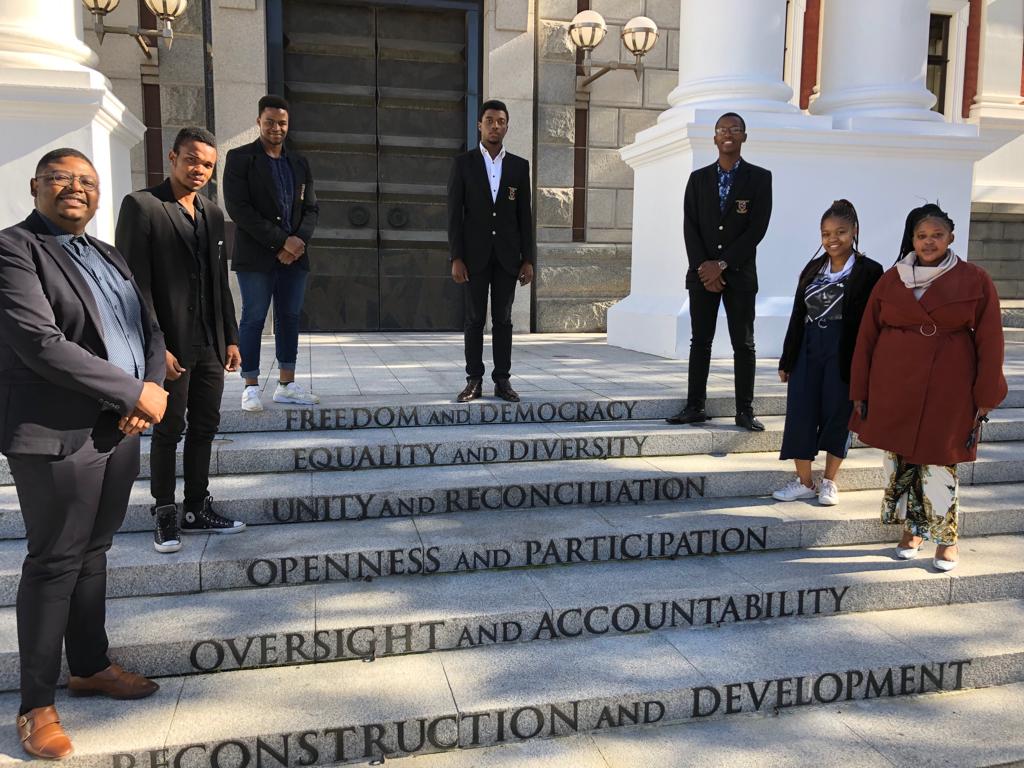 The Student Parliament Committee went to <a href="/ParliamentofRSA/">Parliament of RSA</a> met with Deputy Speaker Tsenoli and the minister of Home Affairs  of the members of Parliament.