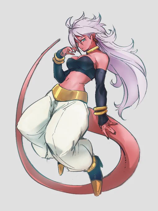 ('-`).。oO(やばー) #ドラゴンボール #人造人間21号 