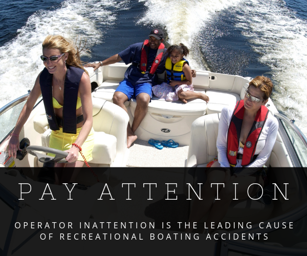 SpringAboard's tweet photo. There are many distractions on the water. As the vessel operator, it is your responsibility to constantly monitor your surroundings, on all boats at all hours. #SpringAboard https://t.co/88R0pgbiqw