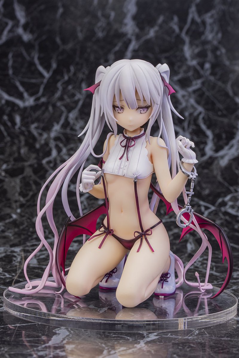 ecchiAkiba's tweet photo. Preciosa la figura a escala 1/6 (16 cm) que #Alphamax ha dedicado a Akuma-chan bajo el título "Fubin na Akuma-chan", basada en una ilustración del artista conocido como rurudo https://t.co/mLnjTQjBAQ #otaku #bishoujo #ecchifigure #lewd https://t.co/xaC3b0j6XF