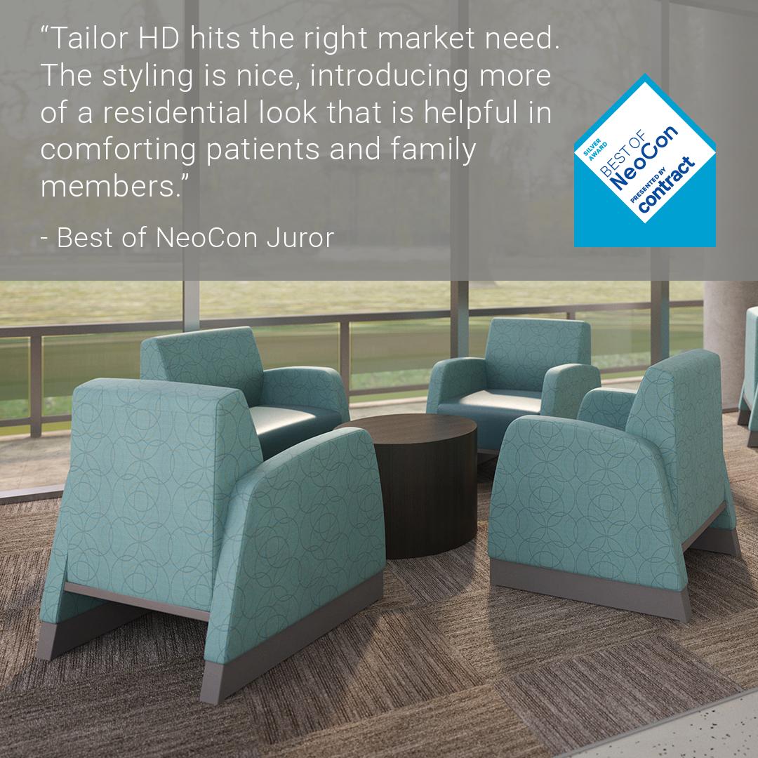 SpecFurniture's tweet image. #SpecFurniture #BestofNeoCon #BehavioralHealth #Furniture #ContractMagazine #HealthcareFurniture #TailorHD