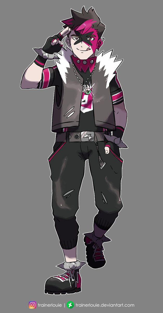 trainerlouie's tweet photo. Yeah , I like team yell's punk like fashion so I made myself my own custom trainer outfit haha 😂😂 #pokemon #teamyell #fanart https://t.co/0cUCFZwg1L